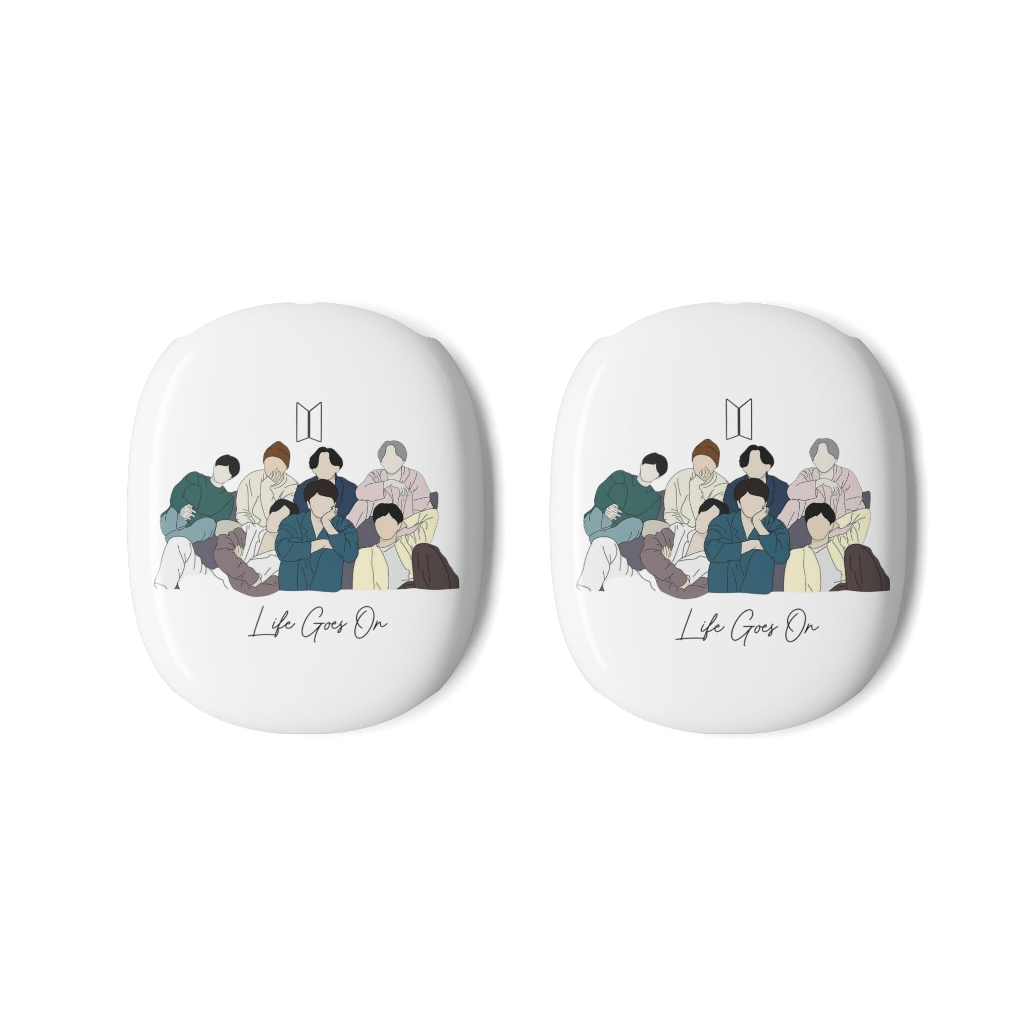 BTS 'Life Goes On' AirPods Max Case 1st and 2 Gen — K‑Pop Group Art Protective Covers
