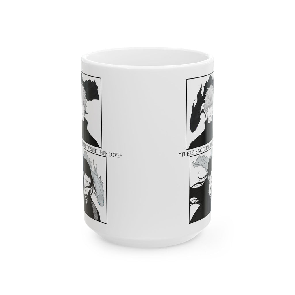 Gojo & Geto Ceramic Mug — JJK Anime Coffee Cup 15oz