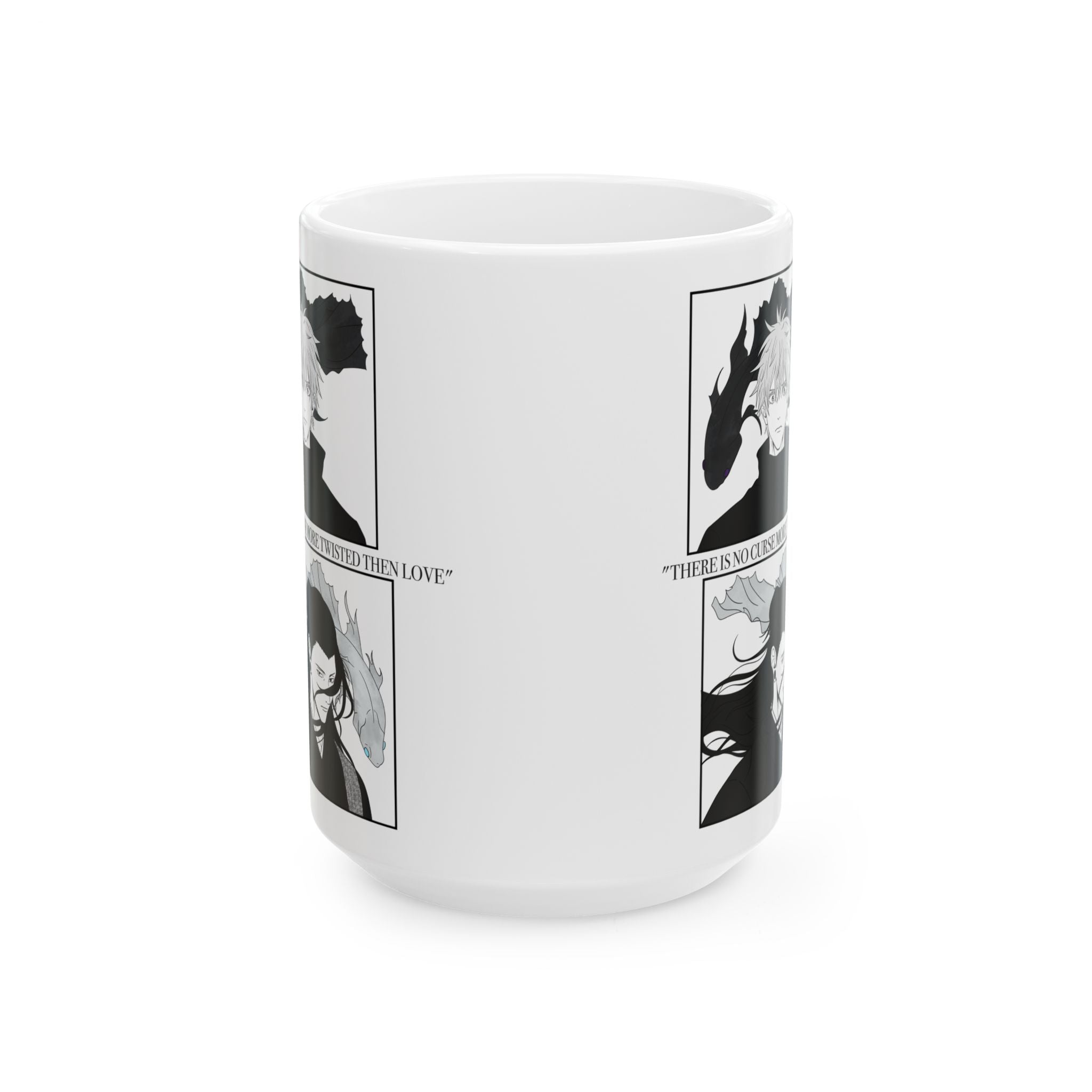 Gojo & Geto Ceramic Mug — JJK Anime Coffee Cup 15oz