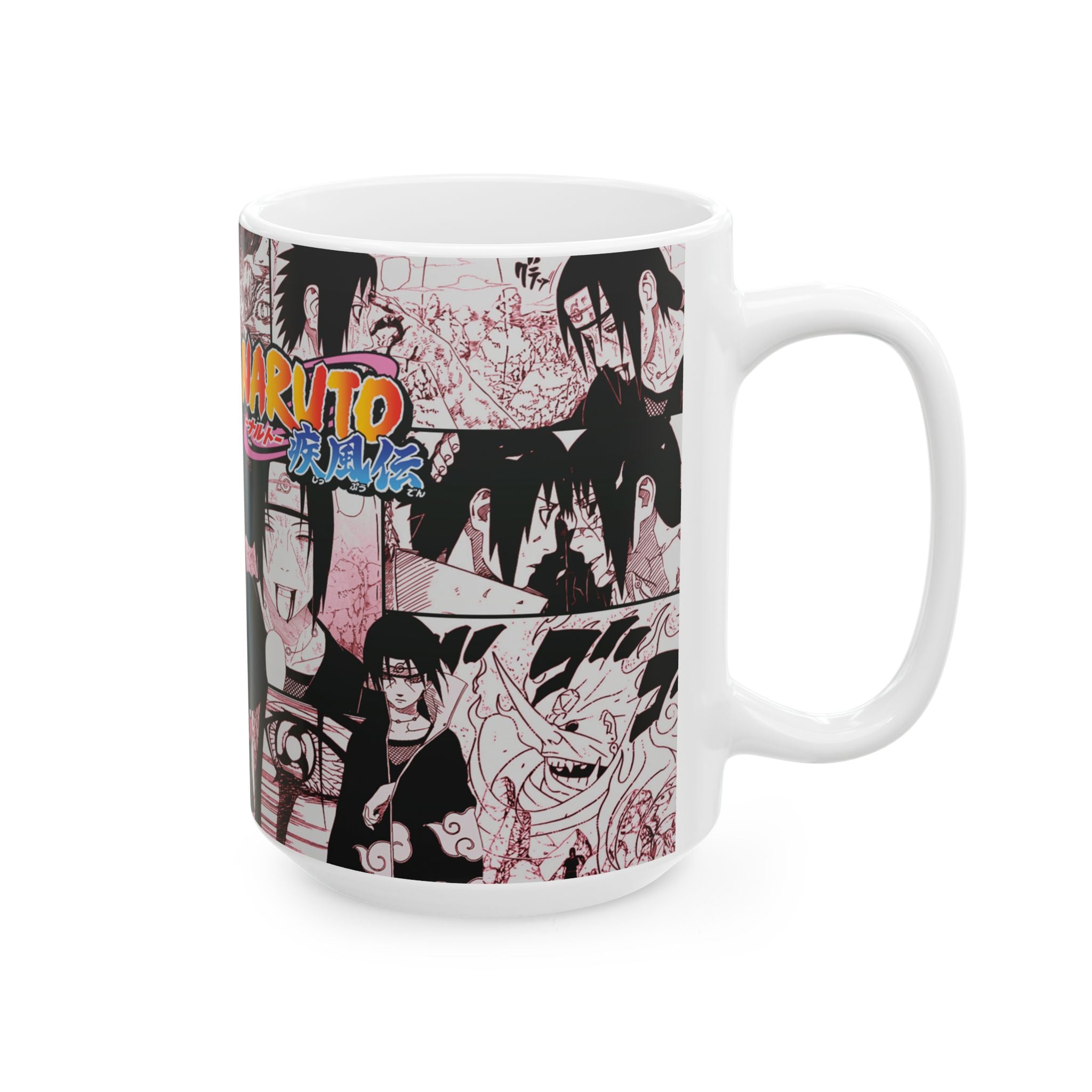Naruto Anime Itachi & Akatsuki Ceramic Mug — Naruto Shippuden Coffee Cup 15OZ