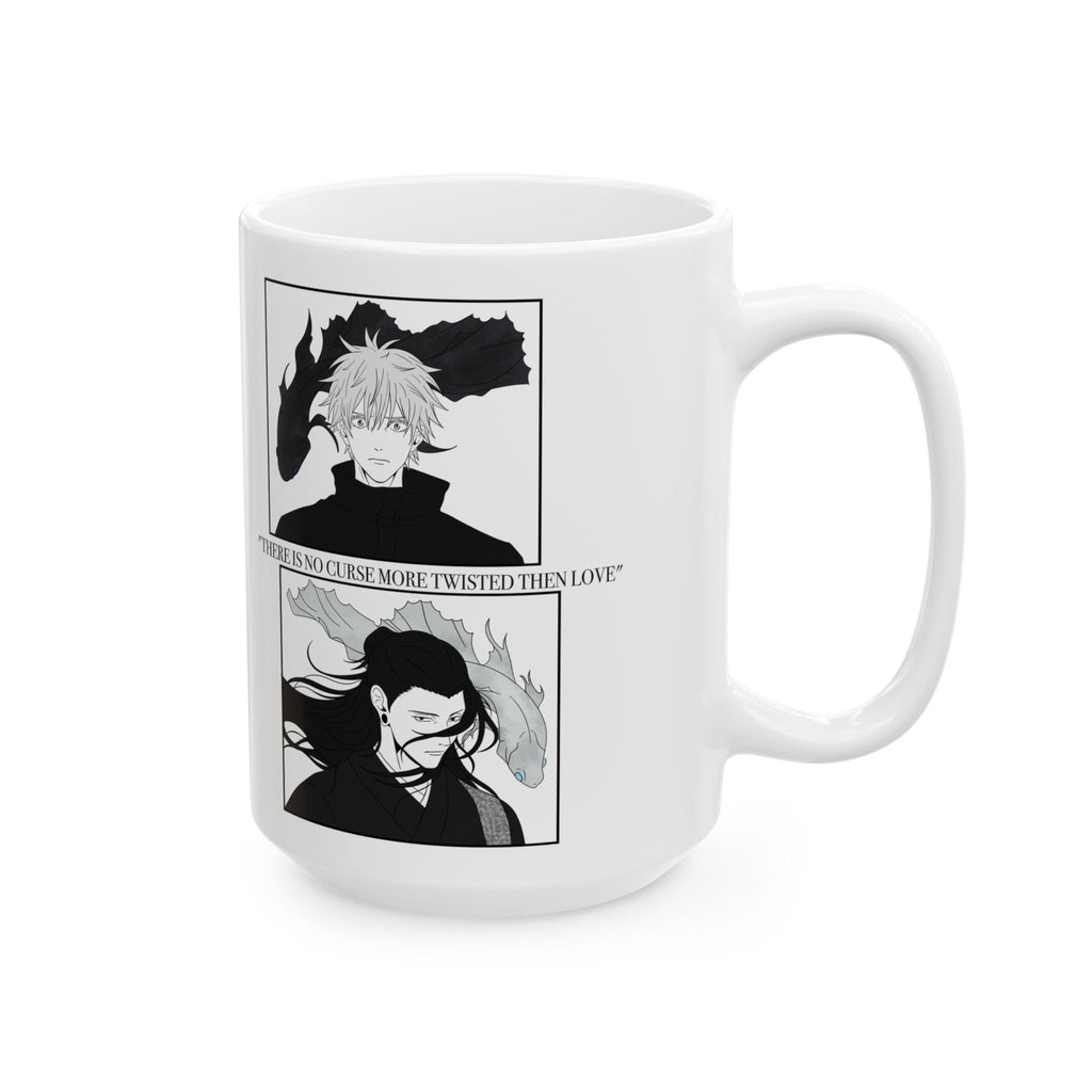 Gojo & Geto Ceramic Mug — JJK Anime Coffee Cup 15oz