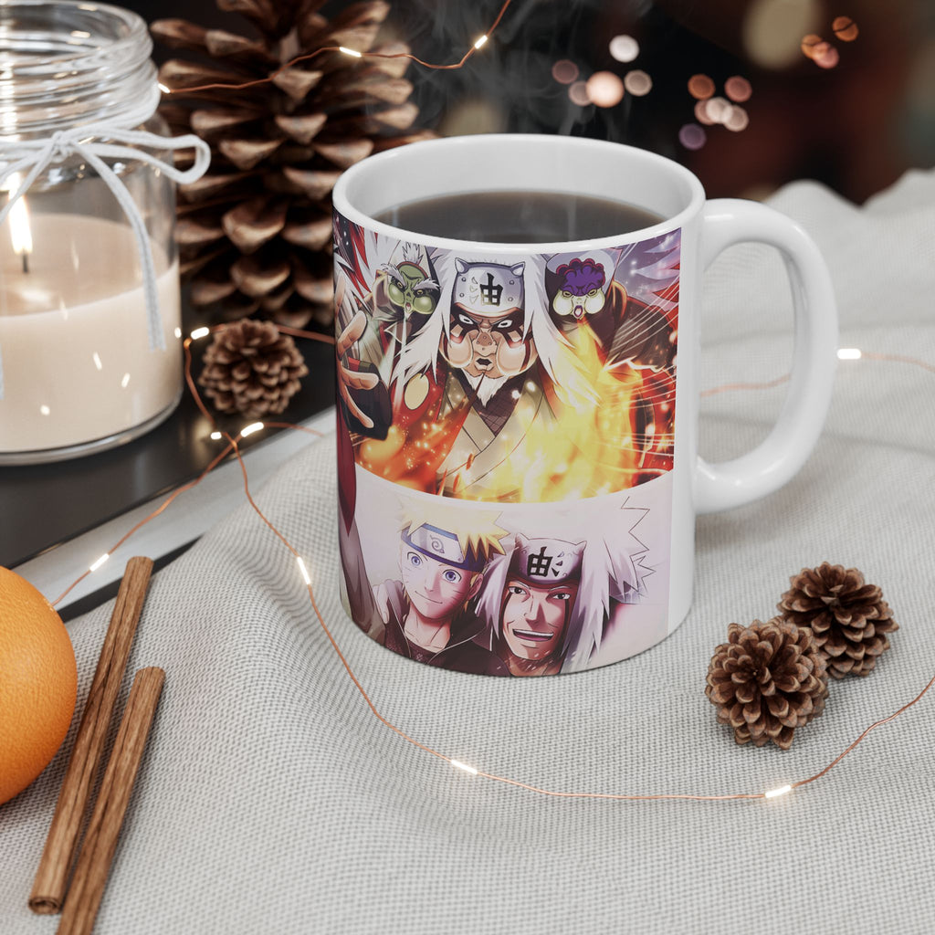 Jiraiya Ceramic Mug — Anime Ninja Coffee Cup 11oz