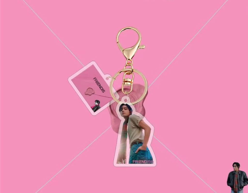 BTS V Keychain – Random Pick with Bonus Photocard