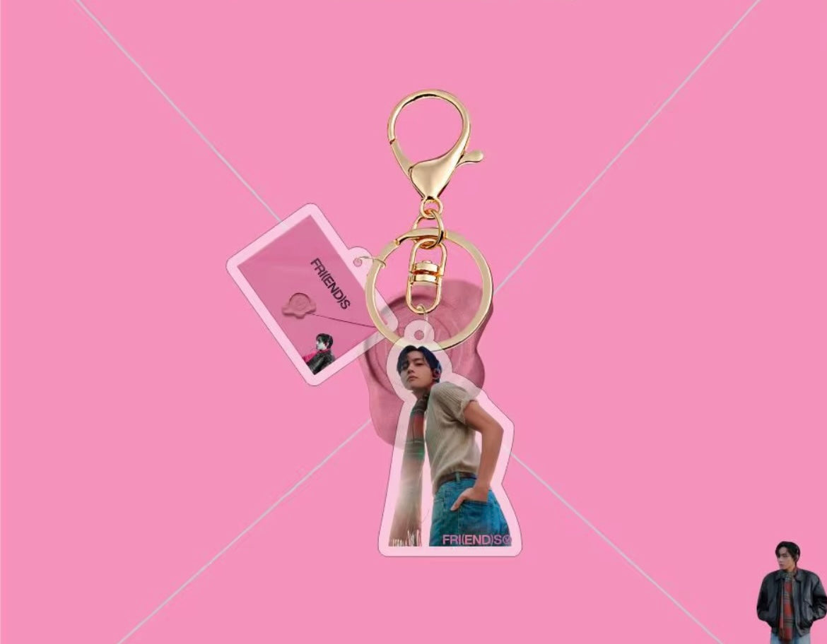 BTS V Keychain – Random Pick with Bonus Photocard