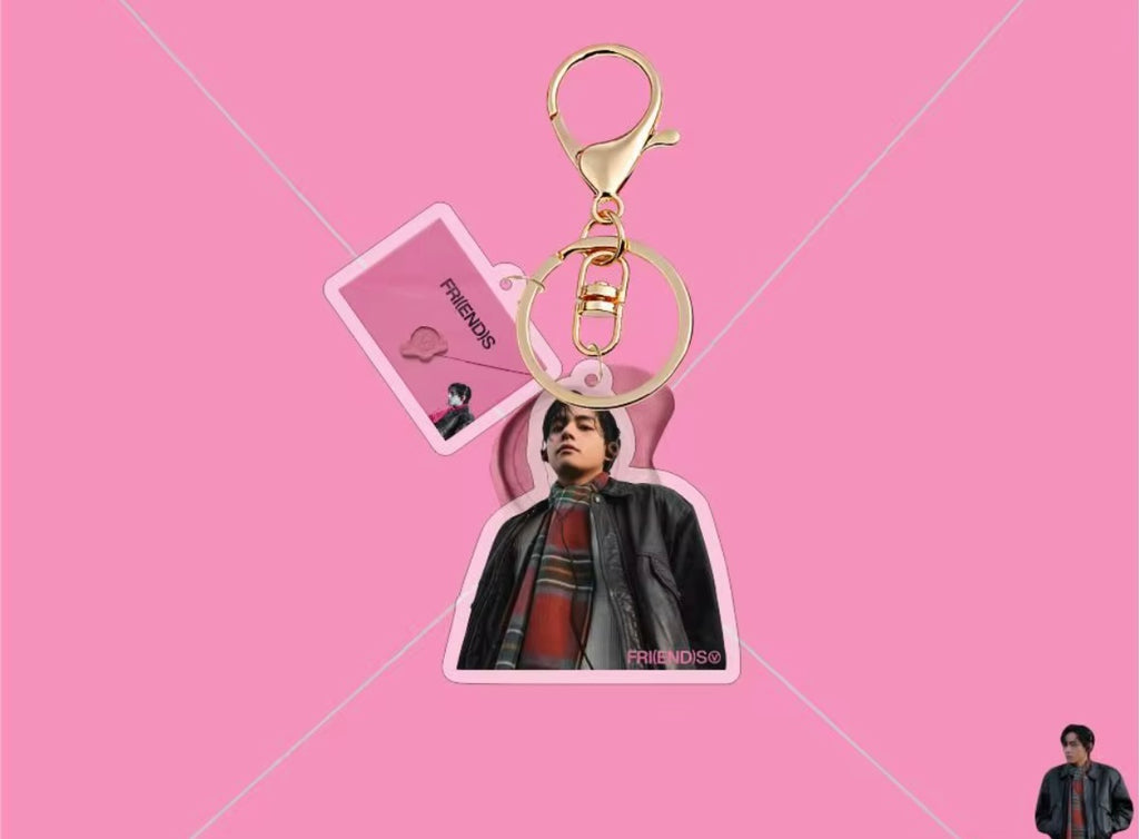 BTS V Keychain – Random Pick with Bonus Photocard