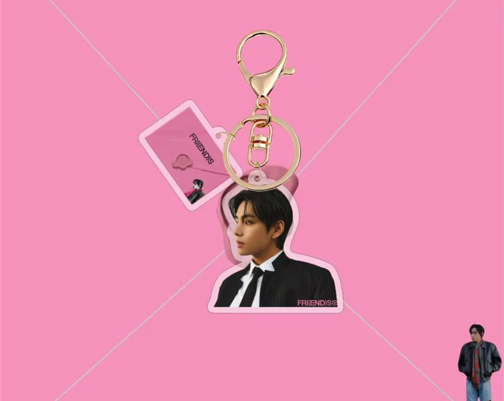 BTS V Keychain – Random Pick with Bonus Photocard