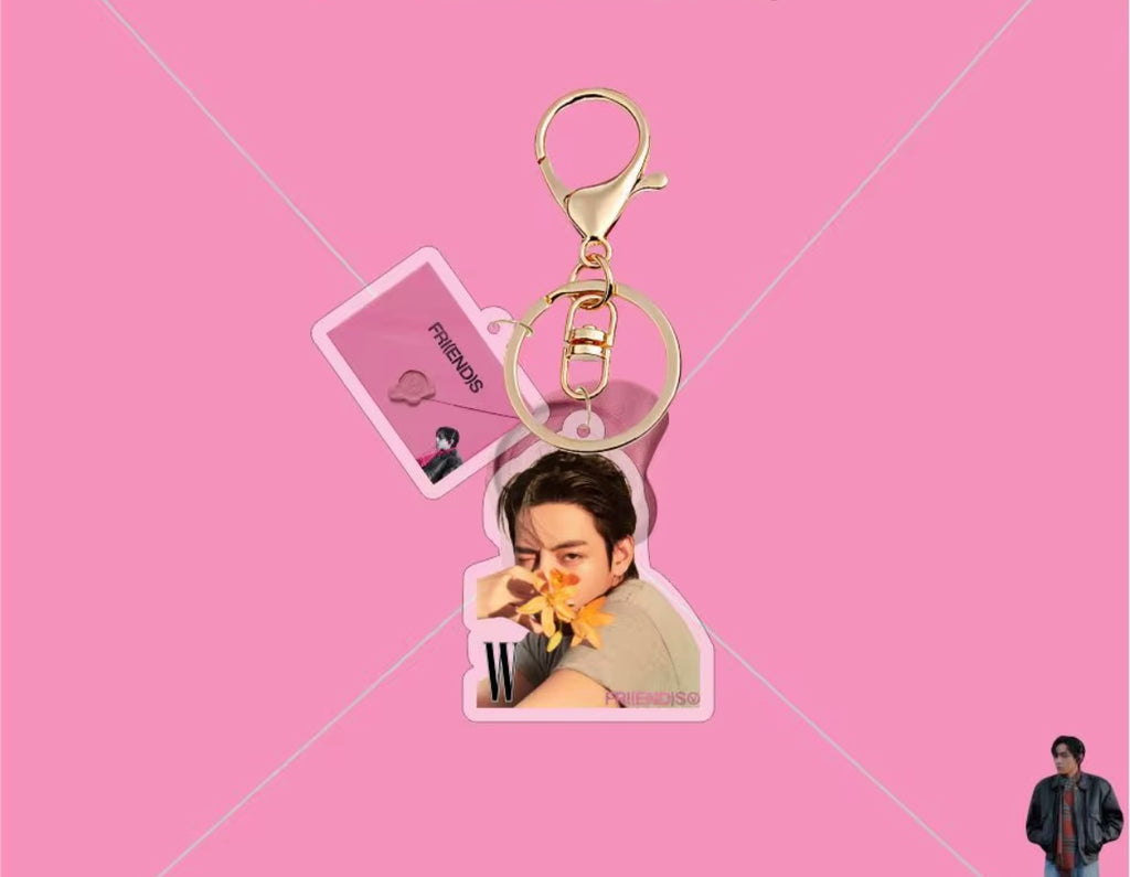 BTS V Keychain – Random Pick with Bonus Photocard