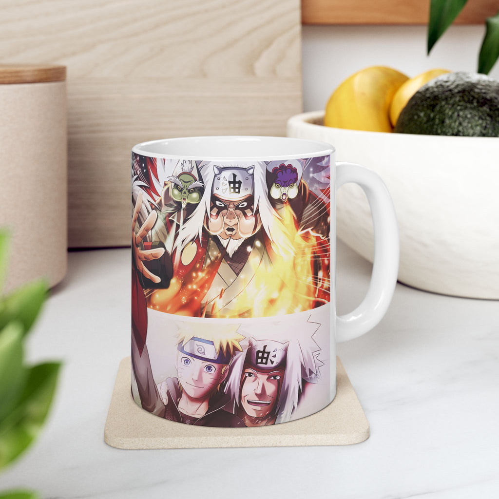 Jiraiya Ceramic Mug — Anime Ninja Coffee Cup 11oz