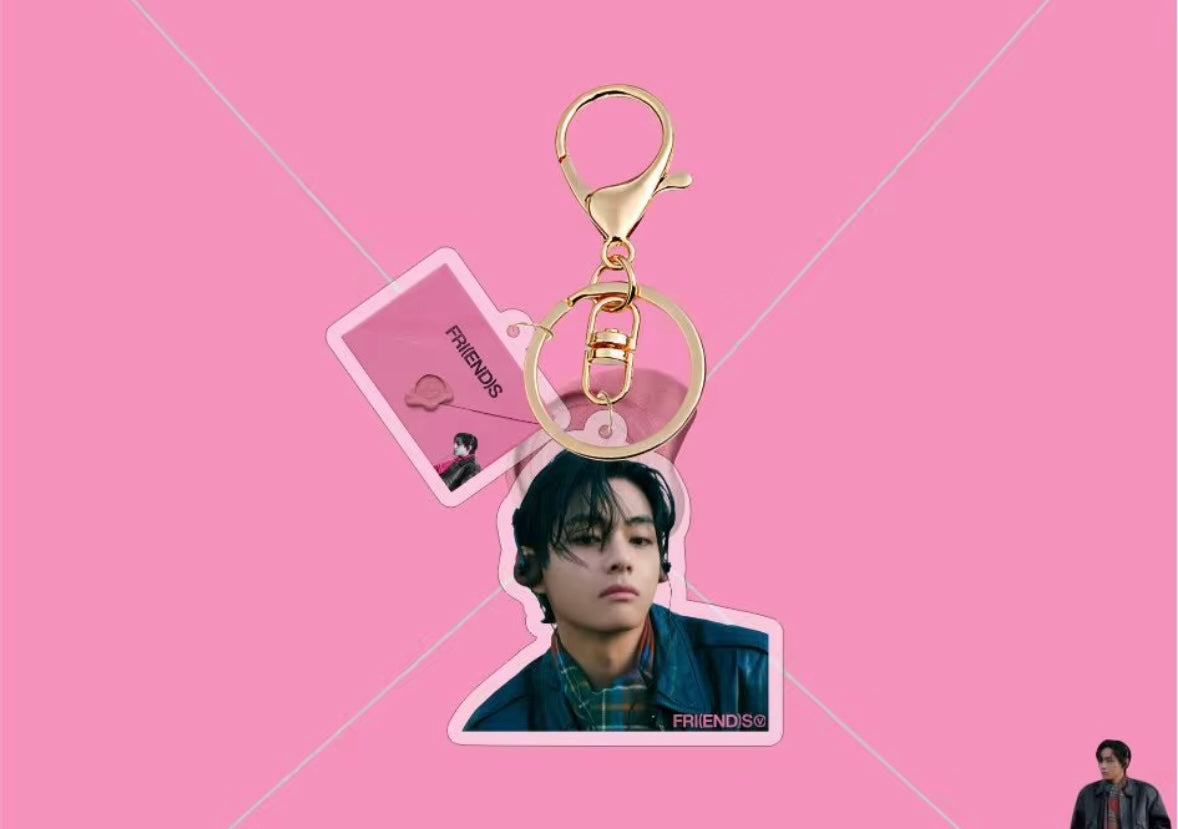 BTS V Keychain – Random Pick with Bonus Photocard