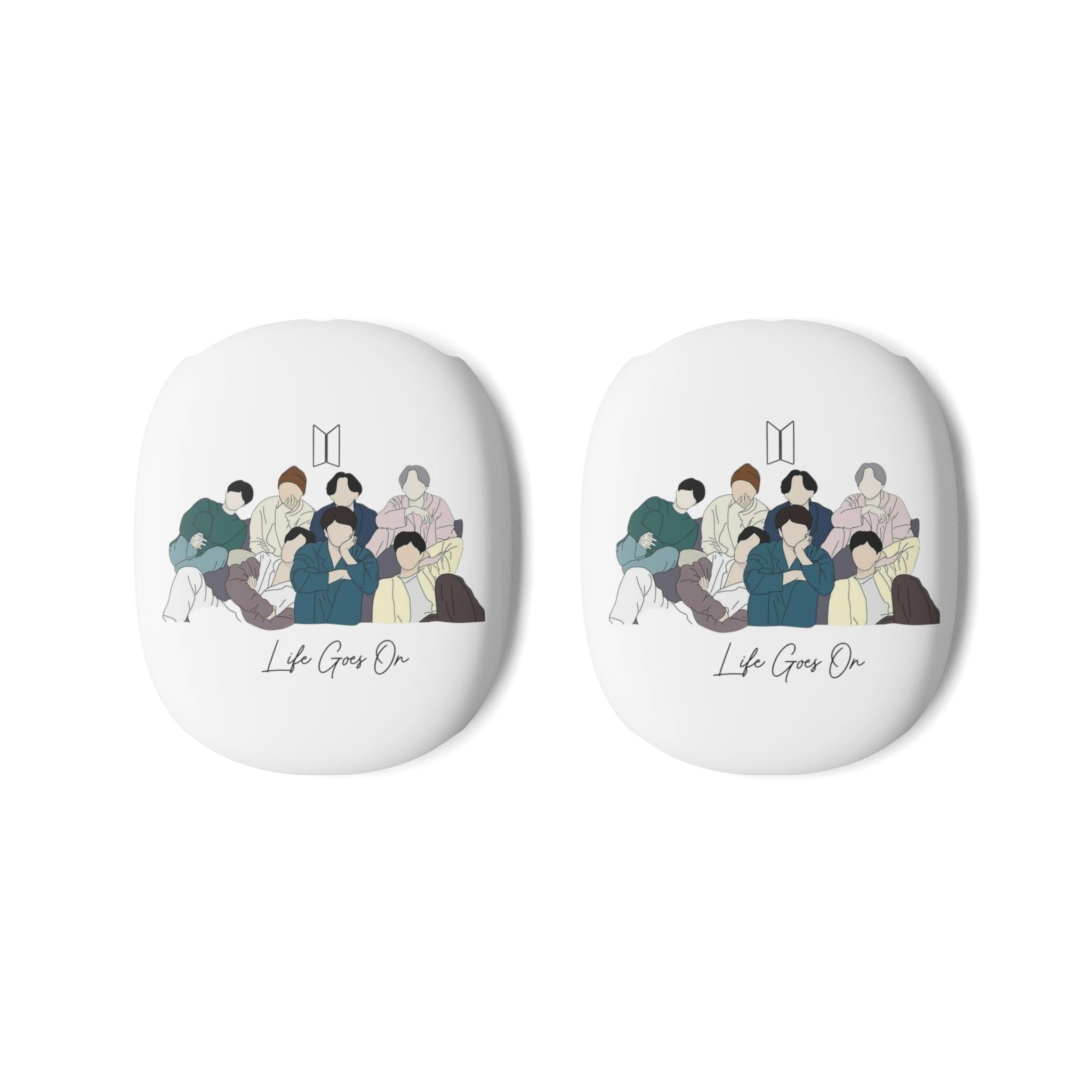 BTS 'Life Goes On' AirPods Max Case 1st and 2 Gen — K‑Pop Group Art Protective Covers