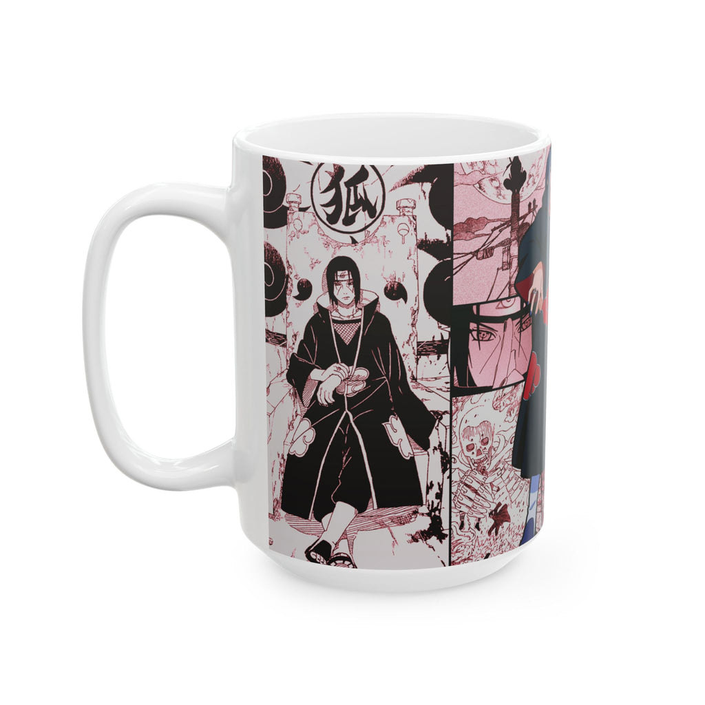 Naruto Anime Itachi & Akatsuki Ceramic Mug — Naruto Shippuden Coffee Cup 15OZ