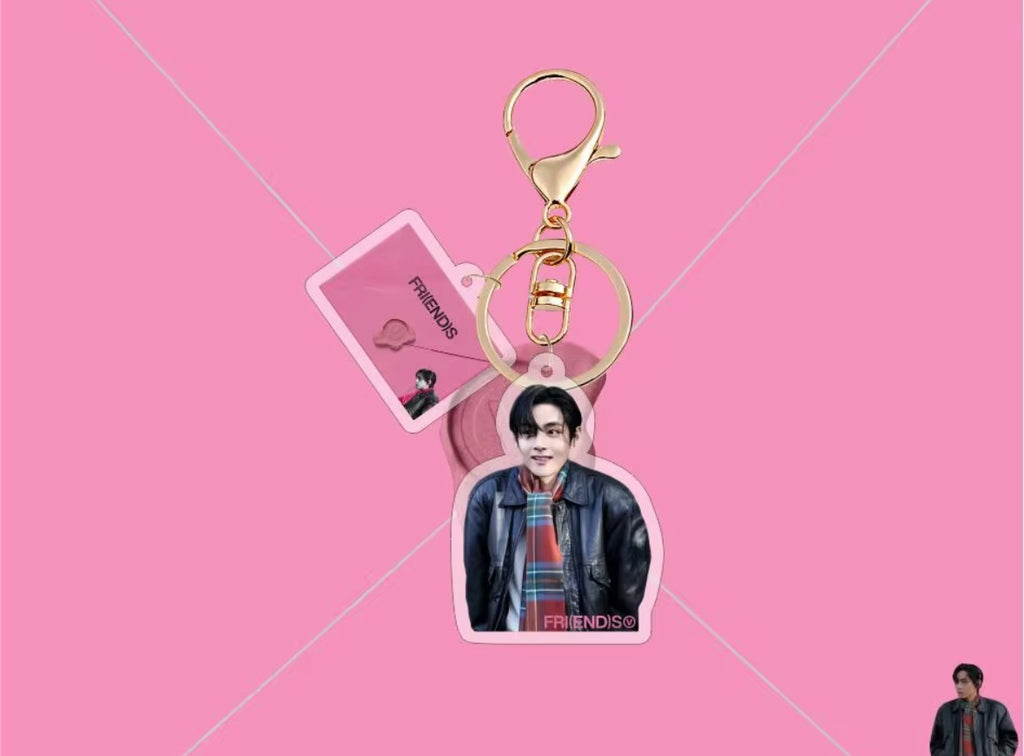 BTS V Keychain – Random Pick with Bonus Photocard