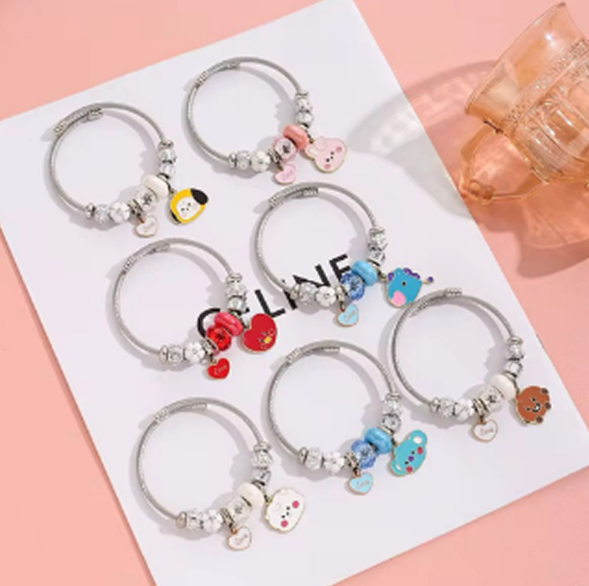BTS BT21 Charm Bracelet Collections.
